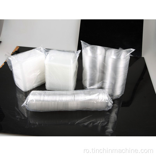 Mașină automată de ambalare a containerelor din plastic complet